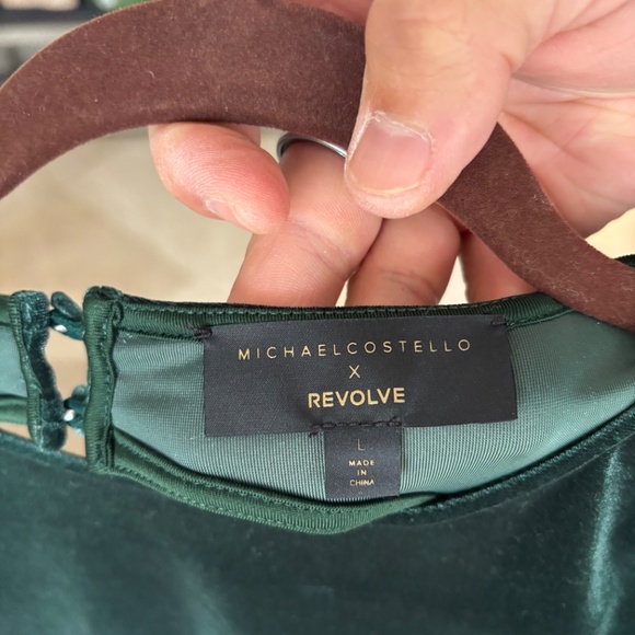 Green Open Back Gown - Picture 3 of 3